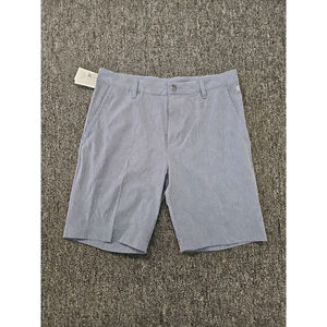 Adidas Men's Crosshatch Golf Shorts Navy White Size 30